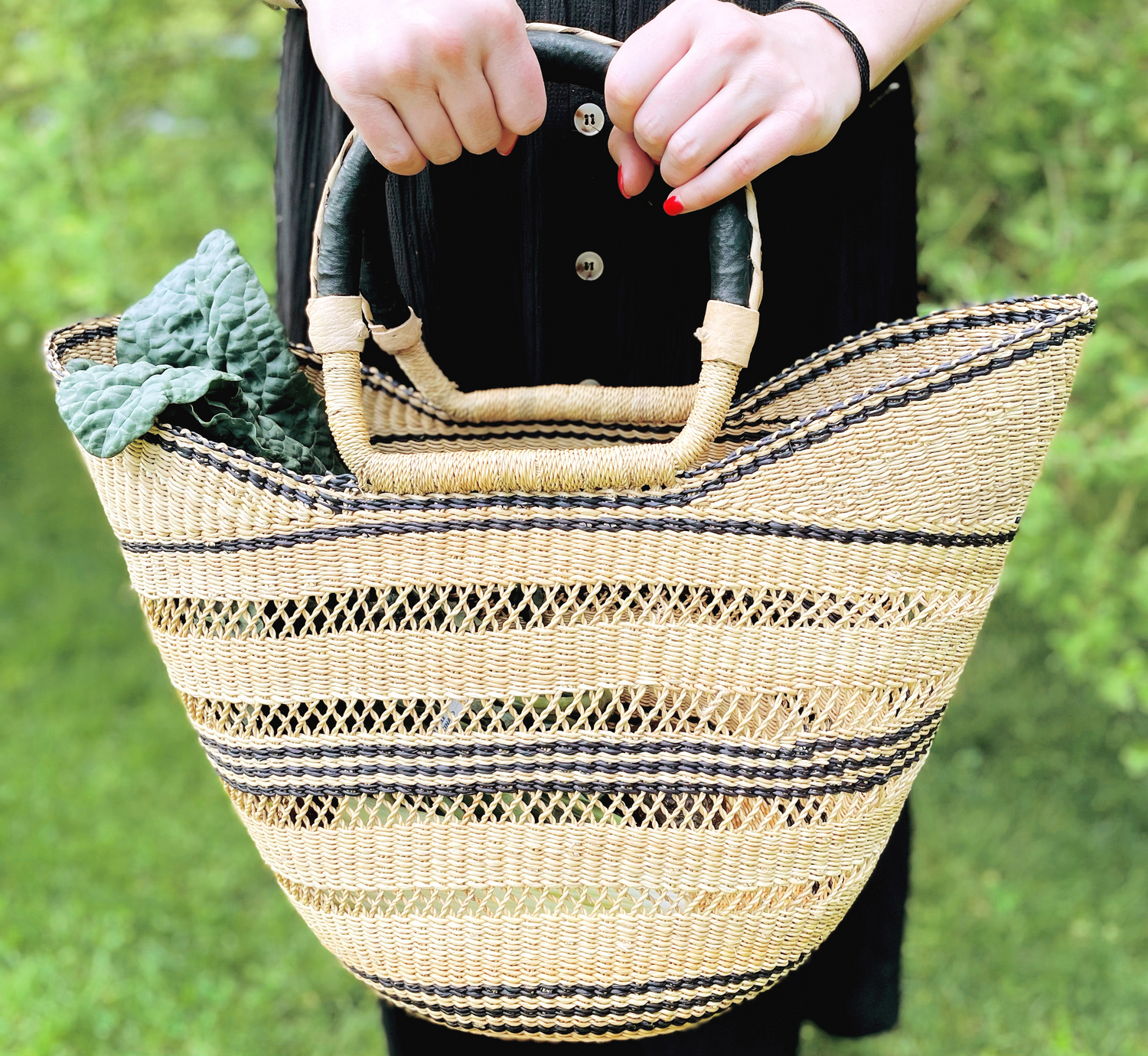 Black Lacework Basket