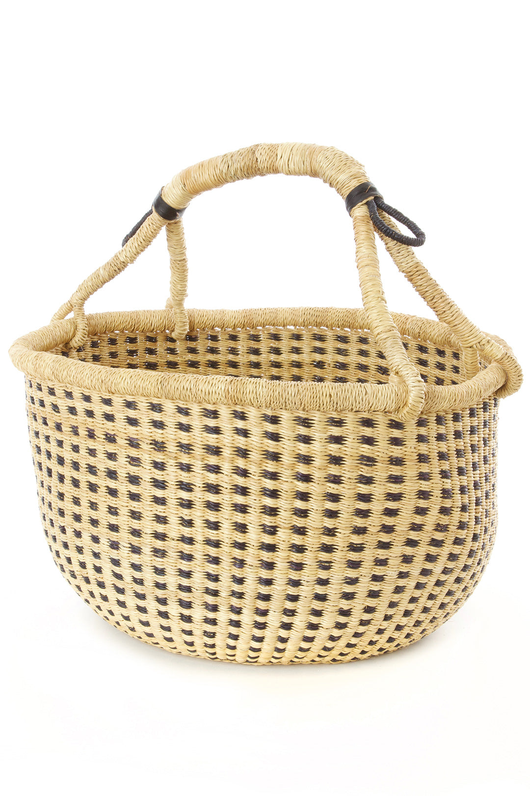 Checkered Bolga Basket