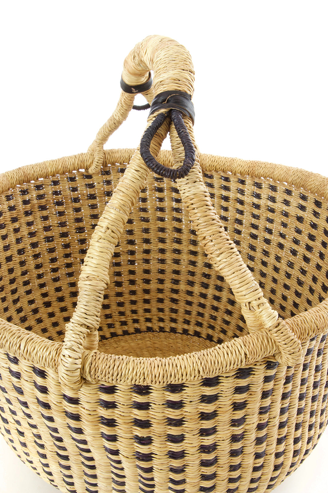 Checkered Bolga Basket