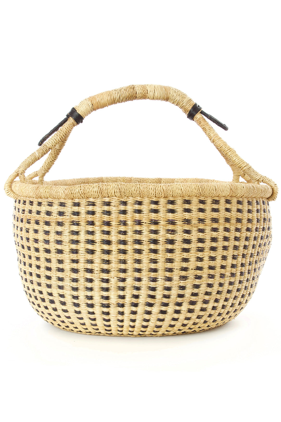 Checkered Bolga Basket