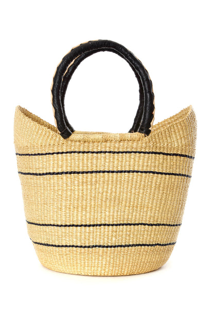 Pinstripe Shopper Basket