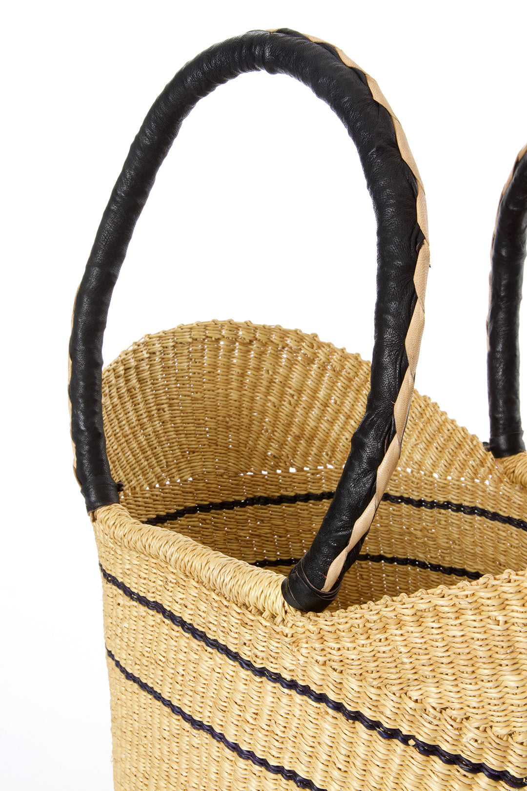 Pinstripe Shopper Basket